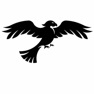 Falcon cartoon silhouette