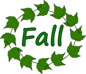 Val groene bladeren vector afbeelding