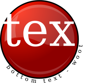 Image vectorielle de bouton rouge brillant fantaisie pour texte