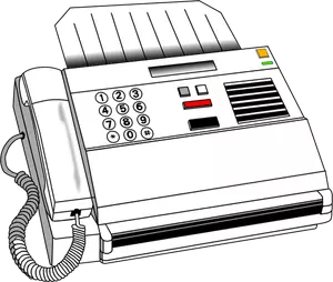 Imagem de vetor de máquina de fax