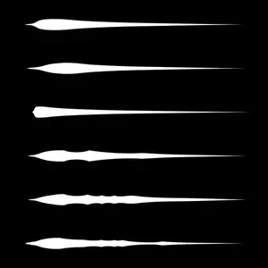 Drawing of paint brushes