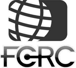 FCRC verden logoen vektor illustrasjon i svart-hvitt