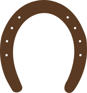 Ferro di cavallo silhouette grafica vettoriale