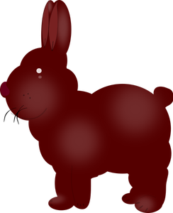 Grafika wektorowa czekoladowy króliczek