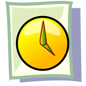 Color de gráficos vectoriales de icono de la PC de archivos temporales en pastel