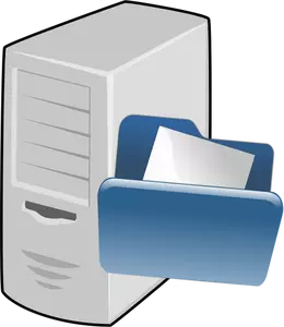 Illustration vectorielle de l'icône du serveur fichier