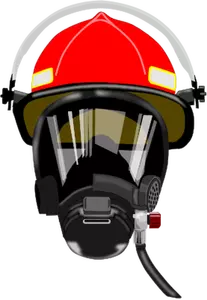Fire helmet vector drawing
