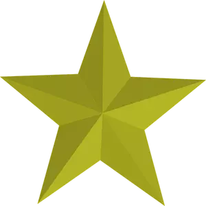Vector afbeelding van gouden ster