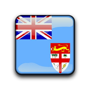 Fiji bayrak vektör düğmesini