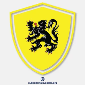 Vlag van de kam van Vlaanderen