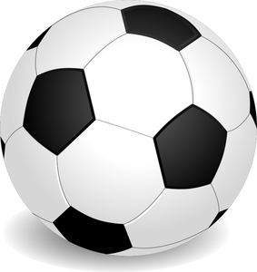 Vector clip art of a soccer ball