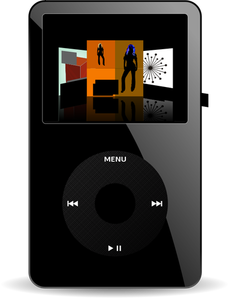 בתמונה וקטורית של נגן המדיה iPod