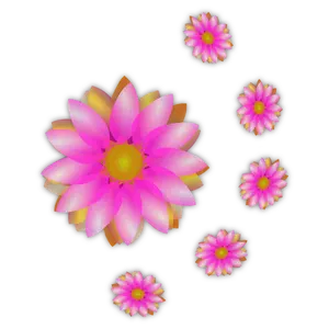 Graphiques vectoriels fleurs