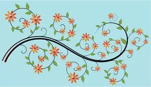Blomstrende gren vector illustrasjon
