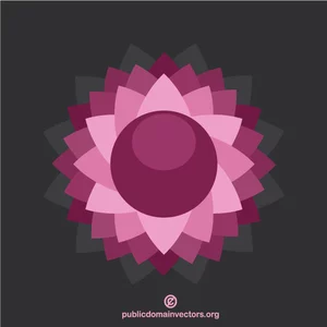 Pictograma floare roz