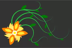 Grafica vettoriale di sole fiore