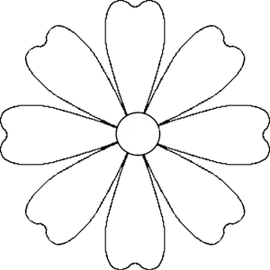 Valkoinen päivänkakkara terälehti vektori kuva