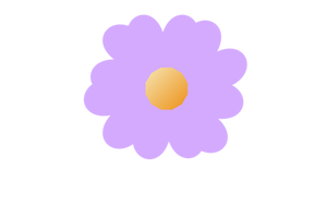 Ilustración de vector flor morada