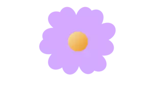 Ilustração vetorial de flor roxa