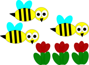Blommor och bin
