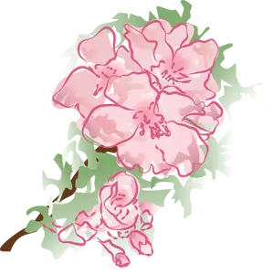 Dekoration blomma vektor illustration
