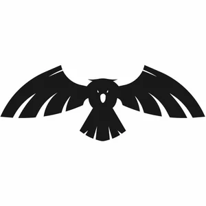 Flying bird monochrome silhouette