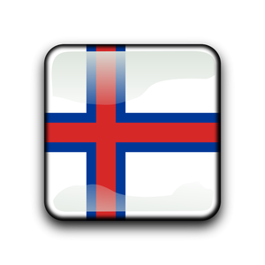 Pulsante bandiera Faroe Island