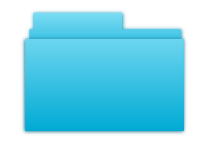 Simbolo di cartella blu