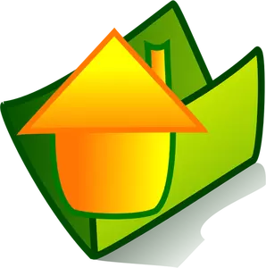 Vector image of home folder icon