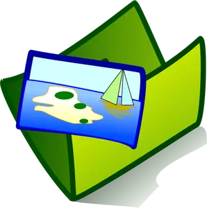 Images folder icon vector clip art