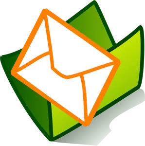 Gambar vektor e-mail folder icon