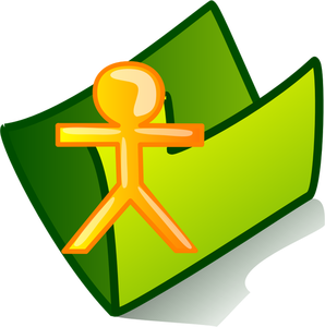 Imagine vectorială a personale pliant icon