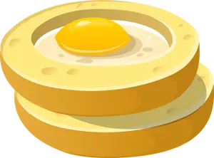 Egg in bread