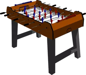 Vector drawing of football table