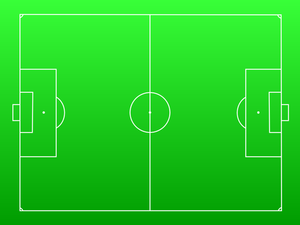 Immagine vettoriale passo di gioco del calcio