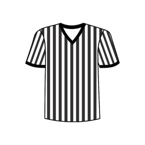 Football referee shirt vector image