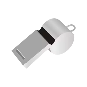 Football referees whistle vector image