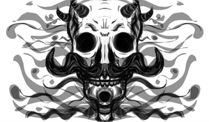 Abstract skull