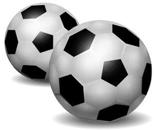 Vector images clipart de ballons de football