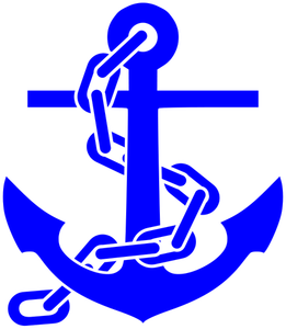 Ship anchor vector image