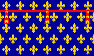Artois bölge bayrağı illüstrasyon vektör