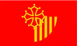 Languedoc Region Flagge Vektor-ClipArt