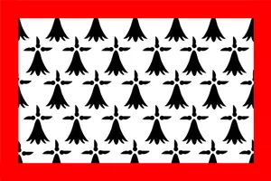 Limousin regio vlag vector illustraties
