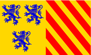 Alternativní vlajky regionu Limousin vektorový obrázek