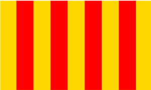 Provence region flag vector image