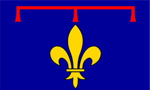 Alternate Provence region flag vector clip art