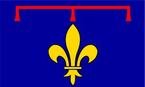 Alternative Provence Region Flagge Vektor-ClipArt