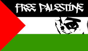 Wolna Palestyna flaga grafika wektorowa