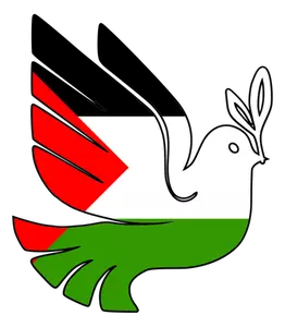 Pace per immagine vettoriale Palestina