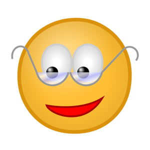 Smiley com óculos